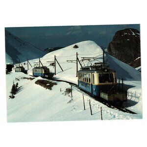 Chemins De Fer Montreux Rochers De Naye Train Postcard Minirex Switzerland 1982